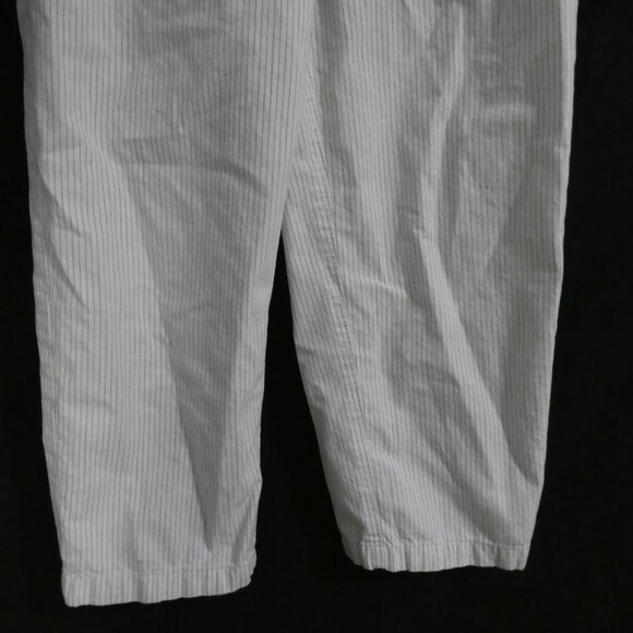 UNIQLO | medium | Striped Cotton Pajama - Loungewear Pants W/ Front Pockets - Picture 7 of 16